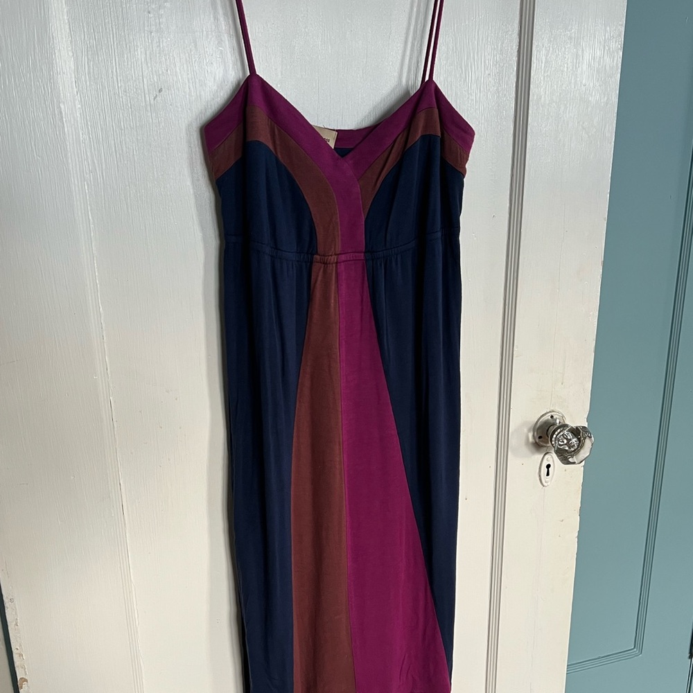 Colorblock Spaghetti Strap Dress - Multicolor